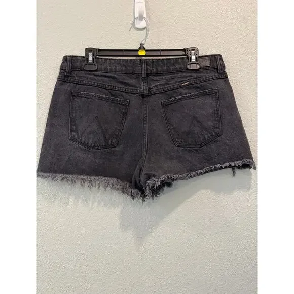 Wrangler High Rise Vintage Shorts; Black Wash, Size 14 - Picture 3 of 5